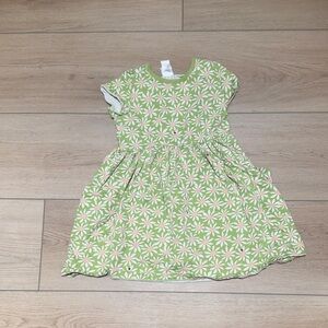 Hanna Andersson Green Floral Kids Dress